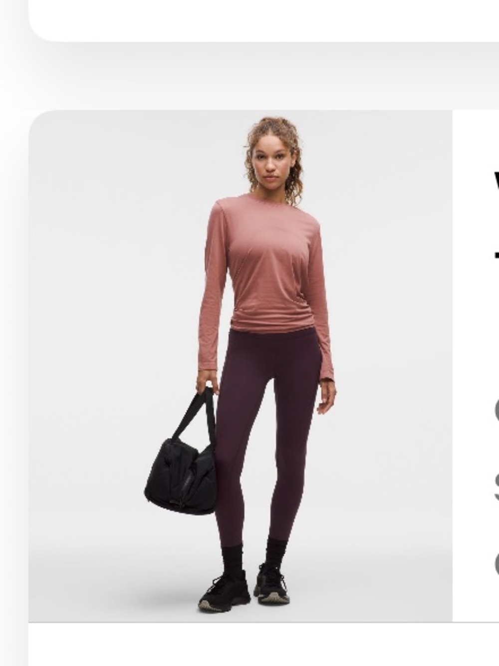 Lululemon High-Rise Wunder Train Leggings in Black Plum